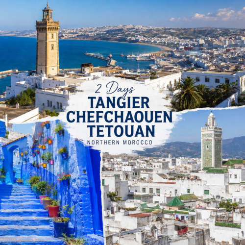 Tangier Chefchaouen Tetouan tour with blue streets Rif Mountains and historic medinas in Northern Morocco