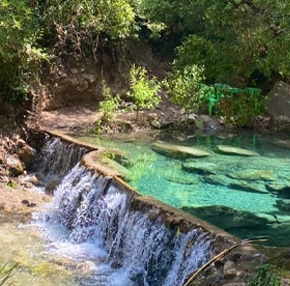 Akchour waterfalls near Chefchaouen with river pools, mountains, and nature hiking experience