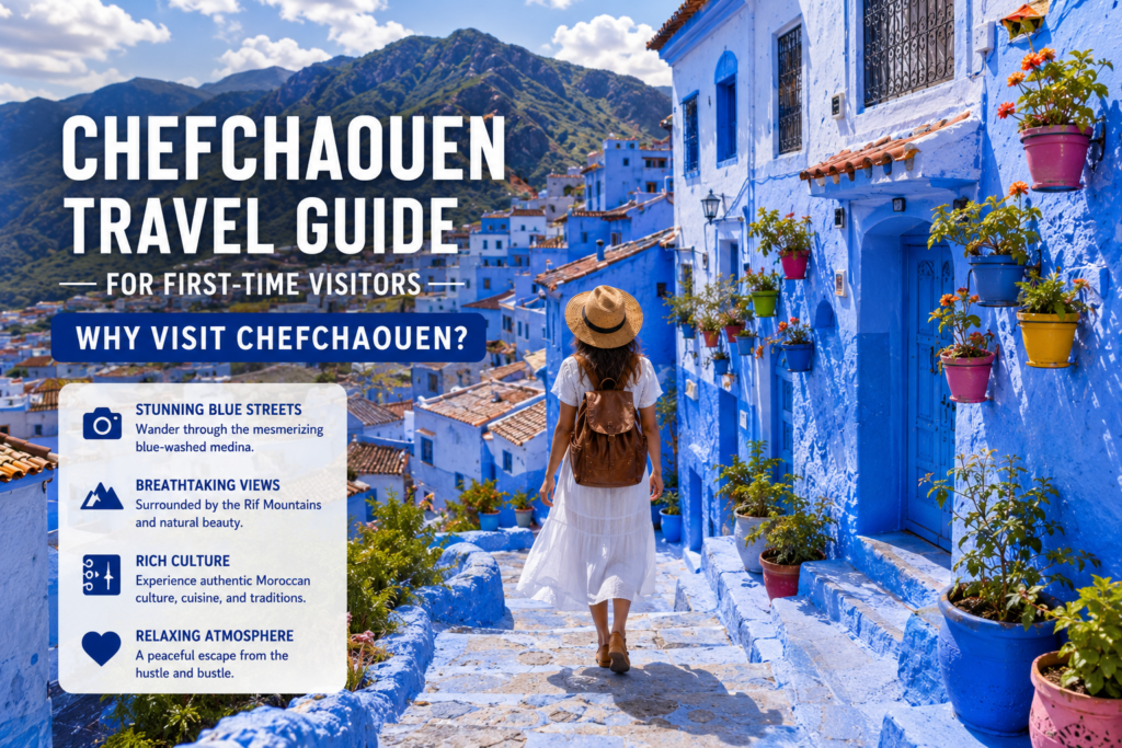 Chefchaouen Travel Guide for First-Time Visitors | Visit Chefchaouen - Visit Chefchaouen Chefchaouen Travel Guide for First-Time Visitors showing Morocco's Blue City with stunning streets and mountain views