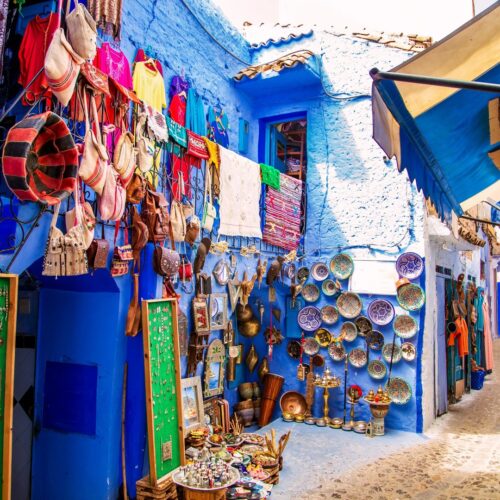 Tangier to Chefchaouen day trip with blue streets of Chefchaouen and Rif Mountains in Northern Morocco