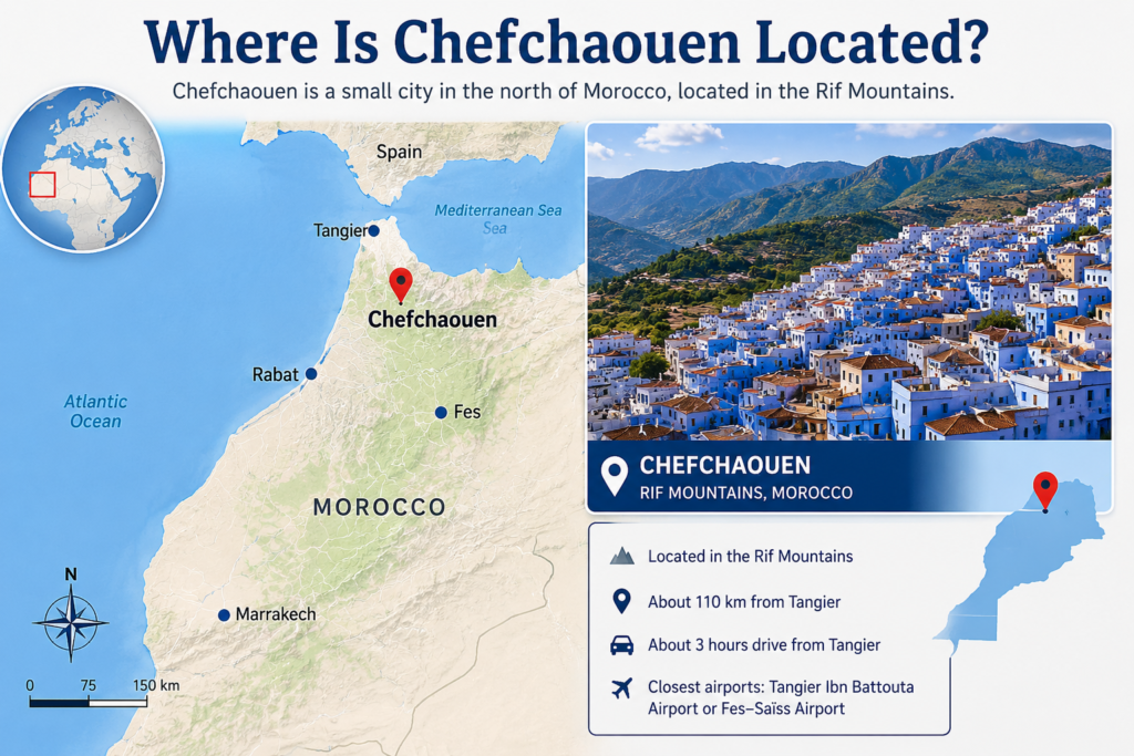 where-is-chefchaouen-located-morocco - Visit Chefchaouen